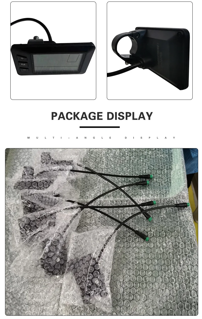 Интеллектуальный ЖК-дисплей для электровелосипеда, цифровой компьютер, панельный спидометр для электровелосипеда, 24 В, 36 В, 48 В, подходит для KD21C