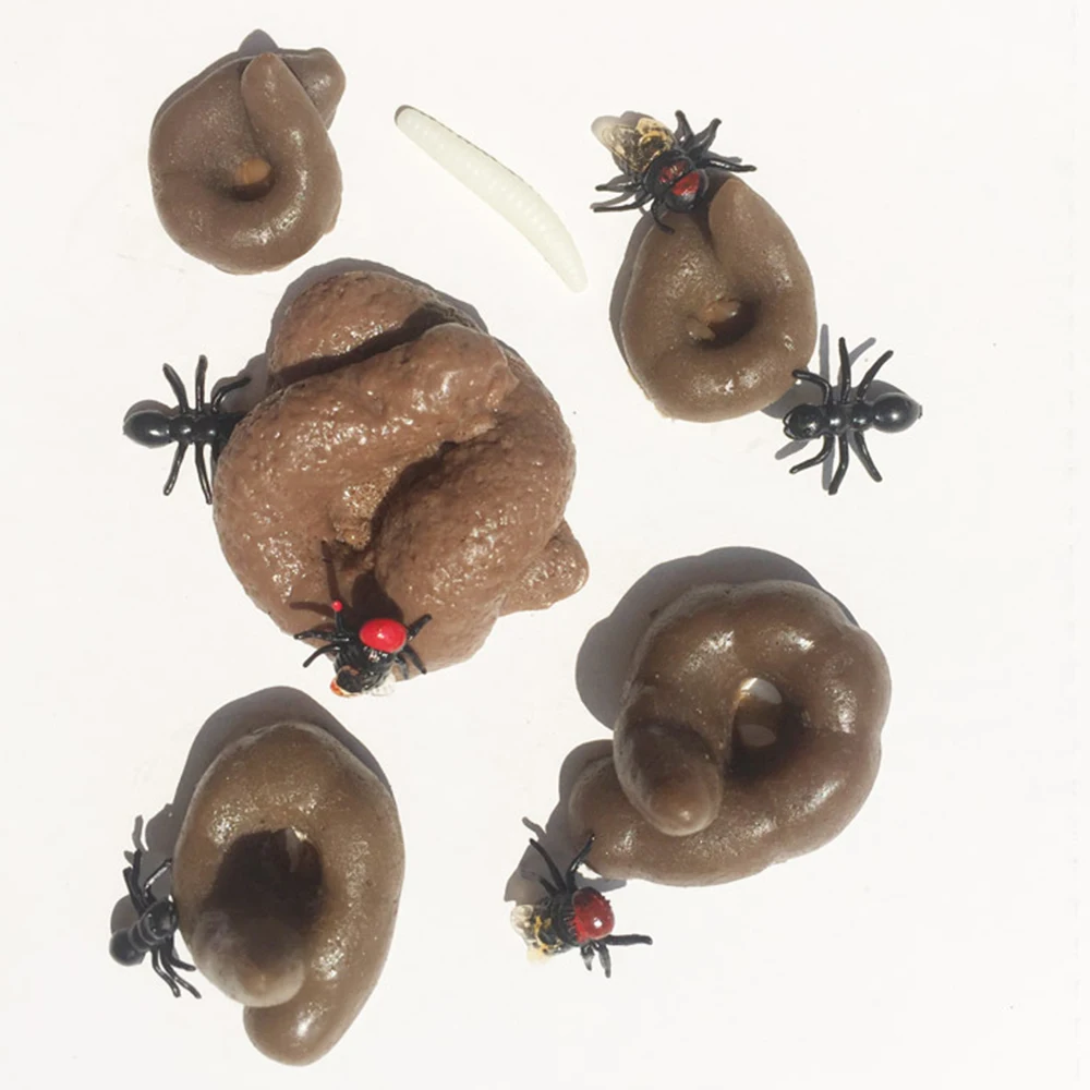 

Creative Disgusting Fake Shit Shape Joke Trick Gadget Realistic Prank Toy April Fools Day Props Venting Stools Halloween Party