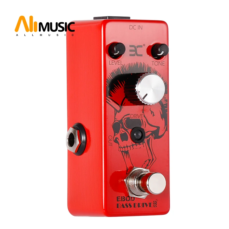 Ex Bass Micro Pedal Ebod Bass Overdrive Pedal Bass Effect Pedal Full Metal Shell True Bypass Bass Pedal