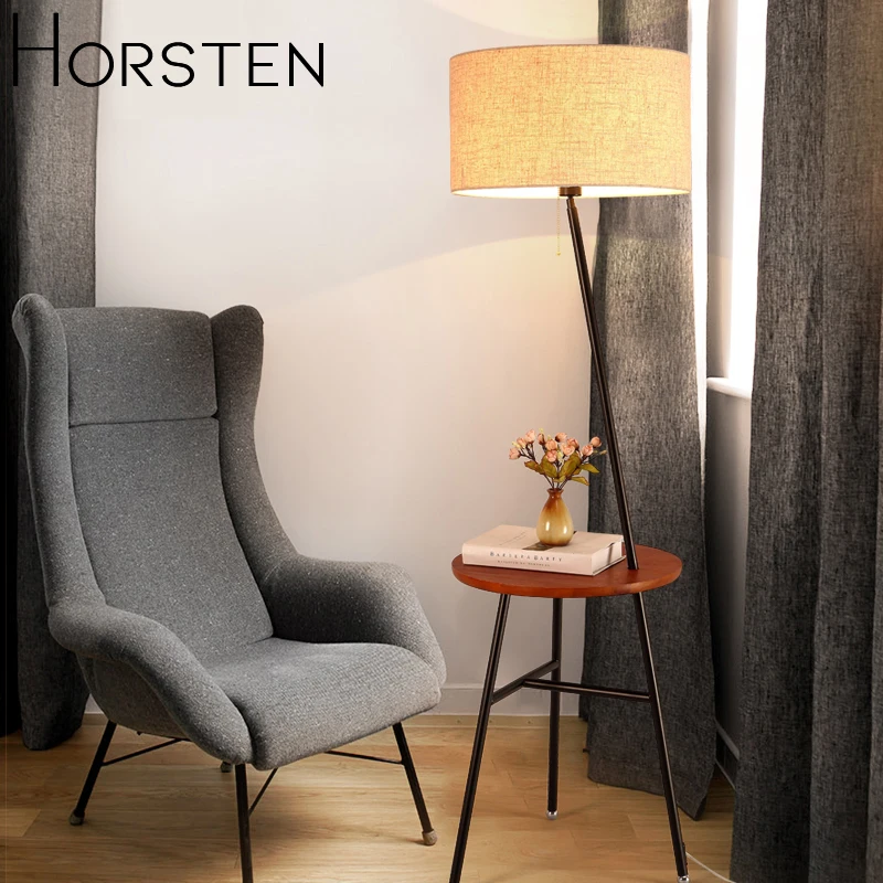 Horsten японский скандинавский стиль торшер простой креативный напольный светильник для гостиной диван домашний Декор Светильник ing E27 110-220 В