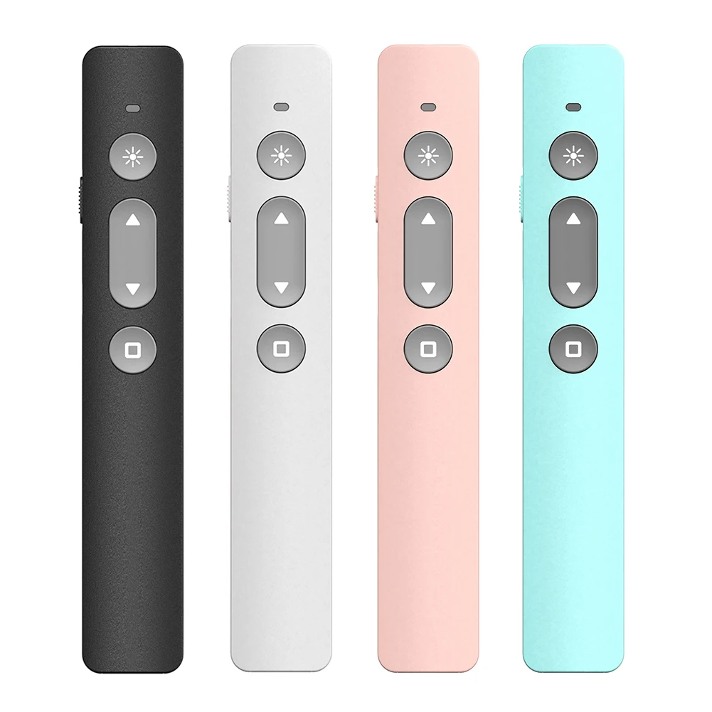 RF 2.4GHz 무선 플립 펜 레드 라이트 USB 충전식 PPT 프리젠 테이션 슬라이드 원격 제어 파워 포인트 리모콘 포인터