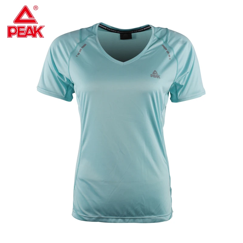 

PEAK Running Shirt Sportswear female Gym Shirt Fitness Dry Fit Gym Yoga Clothes Woman Compression Breathable Quick Dry FW67032