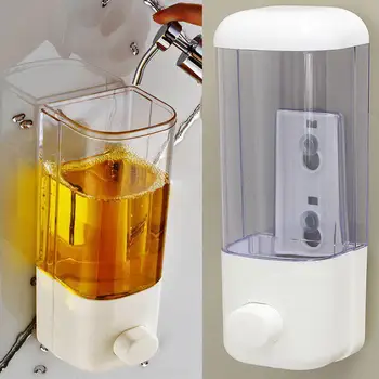 

500ML Wall Mounted Soap Dispenser Bathroom Sanitizer Shampoo Shower Gel Container Bottle