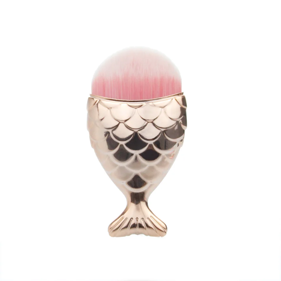1 шт., Профессиональная Кисть для макияжа в форме рыбы, основа, косметическая Кисть для макияжа, набор инструментов для макияжа, кисть для пудры, румян для лица - Handle Color: MUB282(12)