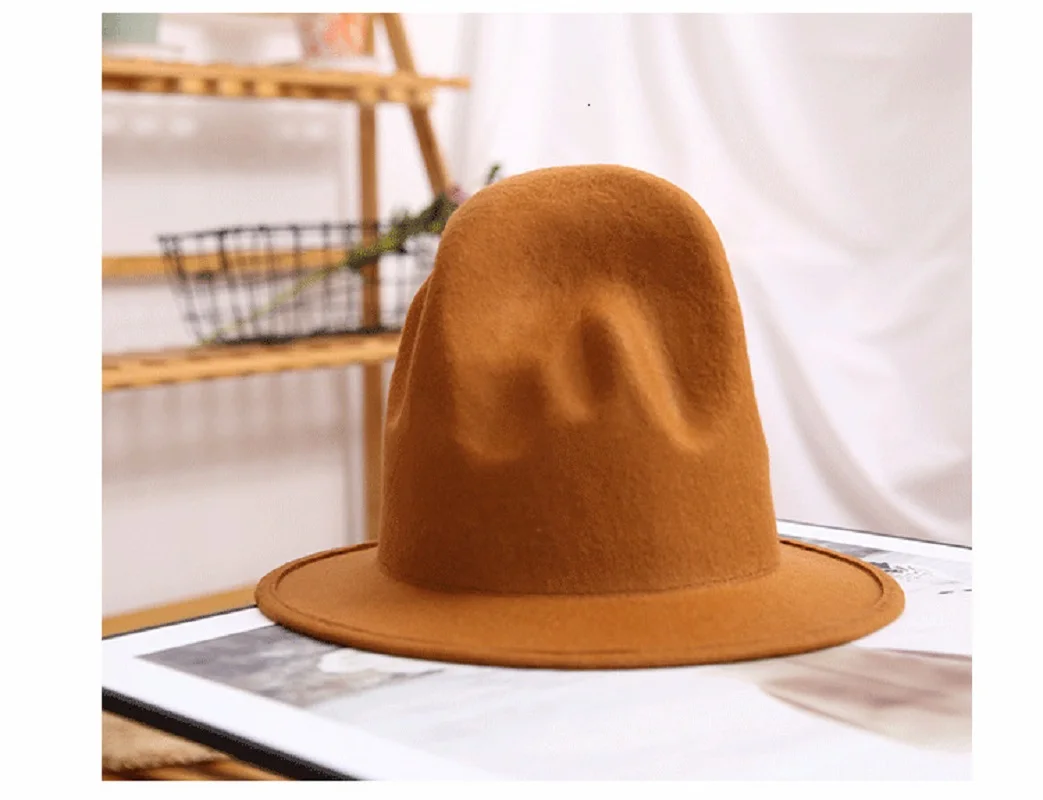 High Quality hat felt fedora hat for woman men hats black top hat Male 100% Australia Wool Cap fedora hat men