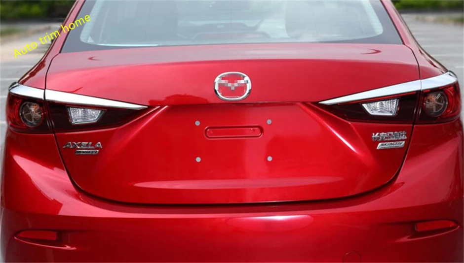 Lapetus переоборудование экстерьера комплект подходит для Mazda 3 Sedan ABS хром задний фонарь лампа бровей чехол с полосками отделка