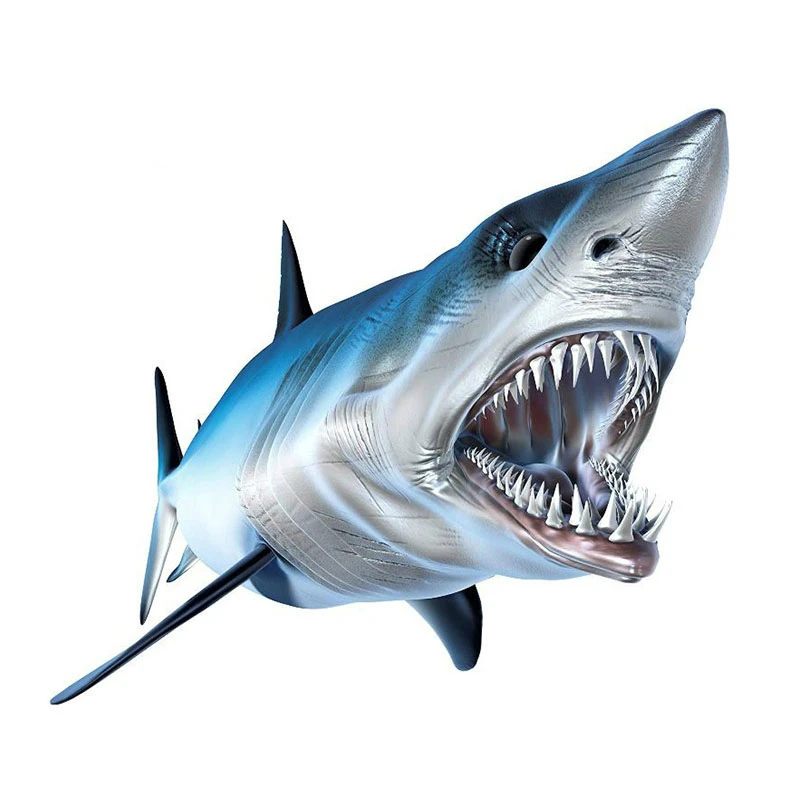 

3D Car Styling Shark Decal Car Stickers Vinyl Graphic Decal Window Bumper DIY Car Body Decals PVC,13cm *11cm