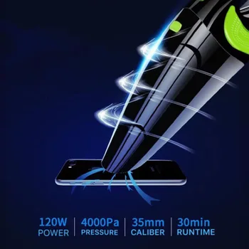 

12V Car vacuum cleaner 120W Portable Home Low Noise Compact Equipment Set