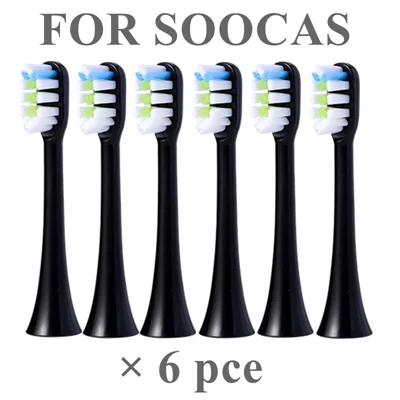 F 9 шт. сменные насадки для зубной щетки для Xiaomi Soocas X3/X1/X5 для Xiaomi Mijia/SOOCARE X3 насадки для электрической зубной щетки - Цвет: F