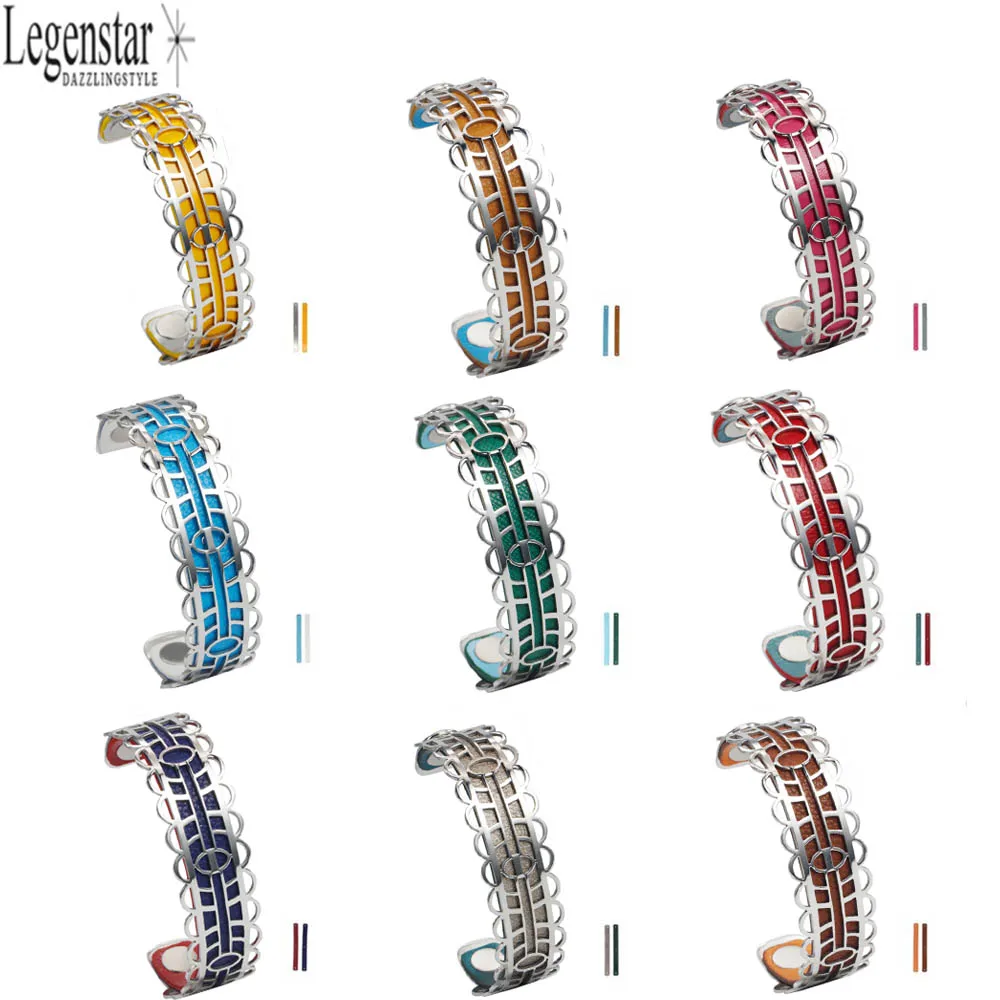Legenstar Bracelets Bangles for Women Interchangeable PU Leather Cuff Stainless Steel Bracelet Femme Bigoux Jewelry 2020 | Украшения и
