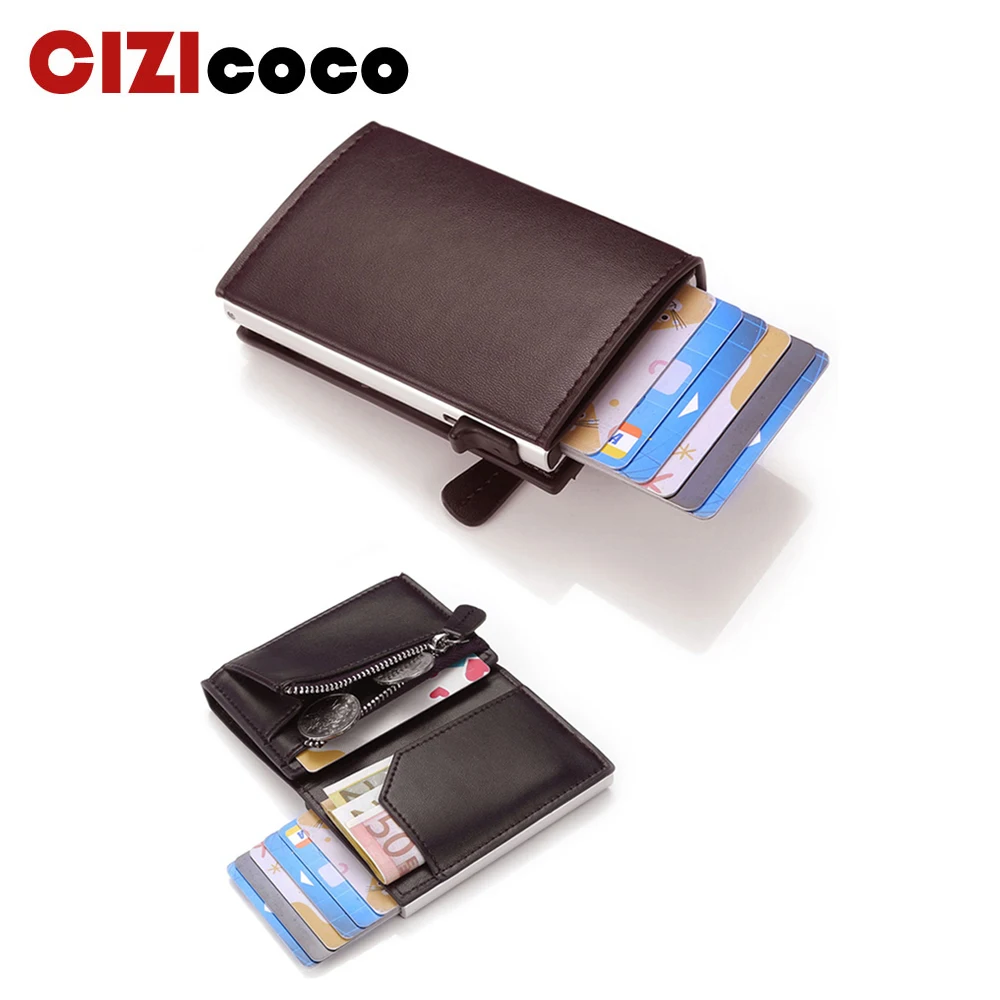 2020 New Credit Card Wallet porte carte RFID Anti-theft Fashion Card Case Holder Men and Women Coin Purse