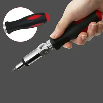 

0-180 Degree Multifunction Ratchet Screwdriver 1/4 Inch Inside Hexagon Interface Adjustable Angles Screwdriver