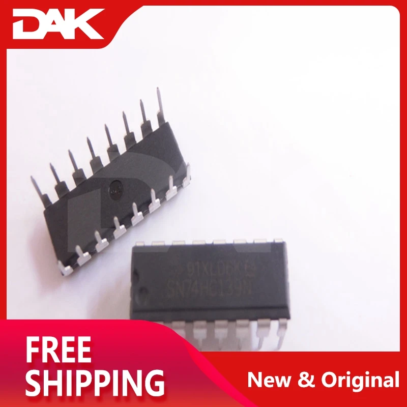 5 шт. SN74HC139N DUAL 2TO4 DECOD/DEMUX 16-DIP IC чип
