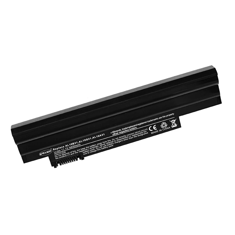 Черный аккумулятор Apexway 11 1 В для ноутбуков Acer Aspire AL10A31 AL10B31 AL10G31 One 522 D255 722 D257 d256e D260