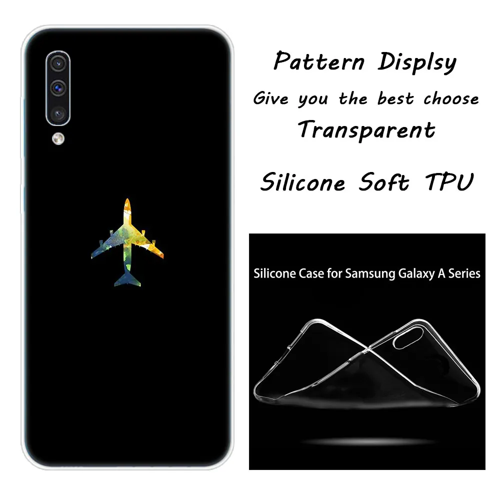 Авиационный самолет fly путешествия в чехол с изображением неба для samsung Galaxy A50 A70 A80 A40 A30 A20 A10 A20E A2 CORE A9 A8 A7 A6 плюс