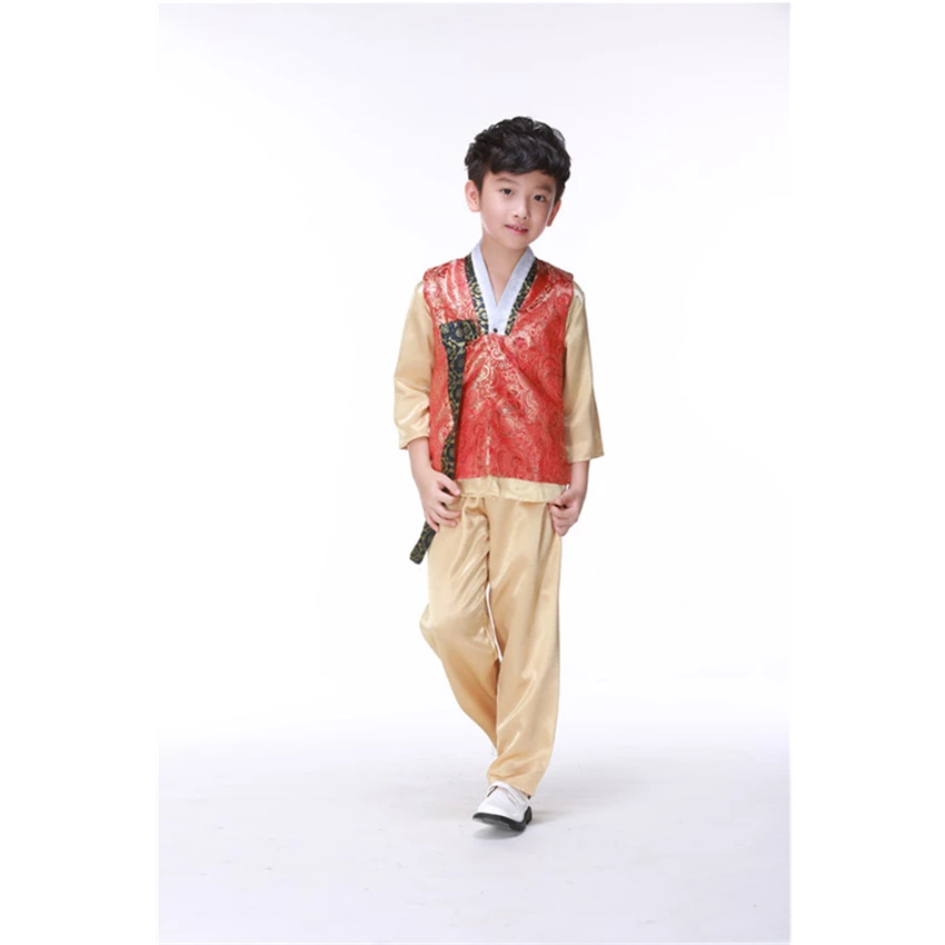 Модная детская одежда в Корейском стиле; традиционные костюмы для мальчиков и девочек; вечерние костюмы с вышивкой в восточном стиле