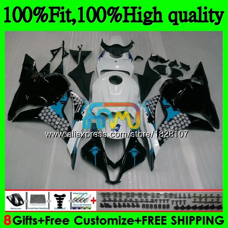 Литья под давлением для HONDA CBR600RR CBR600 RR F5 09 граффити синий, 10, 11, 12, 105BS. 7 CBR 600 RR 600RR 600CC 2009 2010 2011 2012 обтекатели - Цвет: No. 1