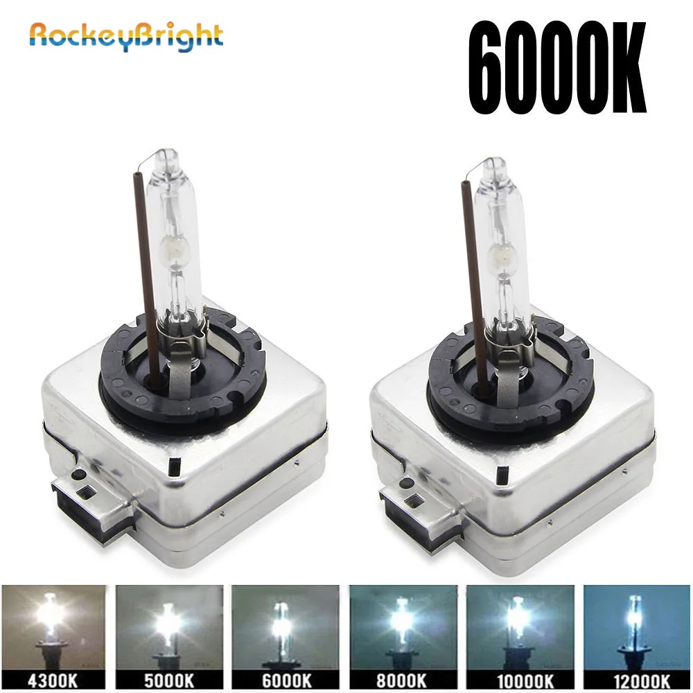 Rockeybright 4300K 6000K 8000K D3S ксеноновая лампа для Audi A1 Ford Kuga HID головсветильник пы 35 Вт