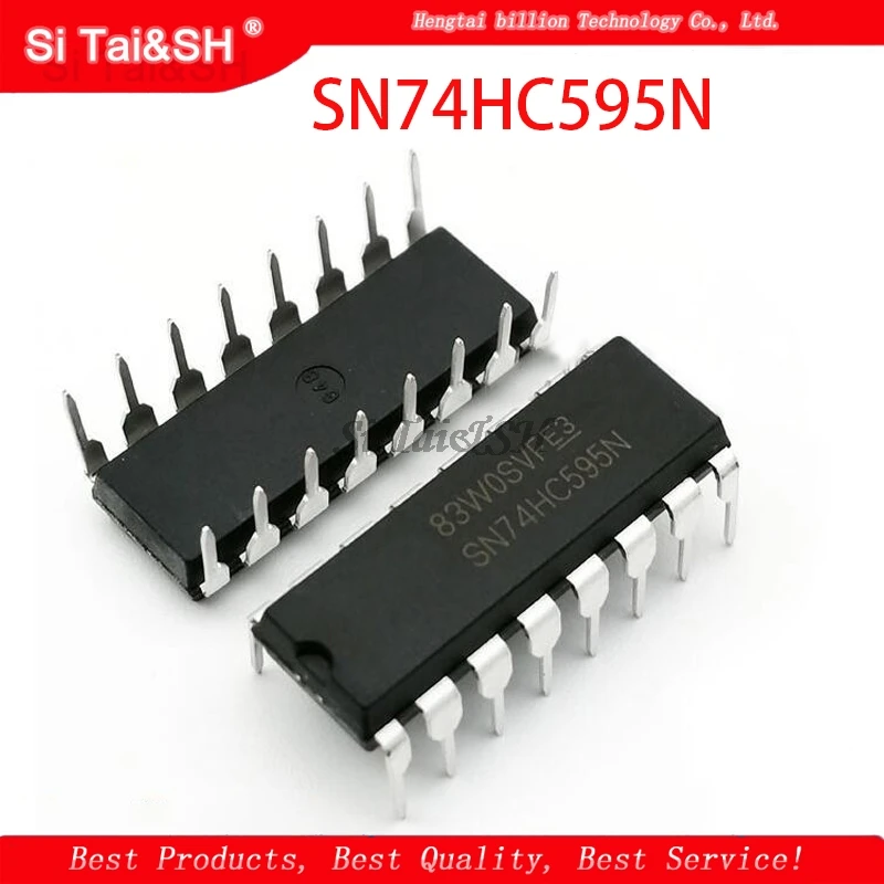 Новые и оригинальные интегральные схемы SN74HC595N DIP16 SN74HC595 DIP 74HC595N 74HC595 10 шт. |