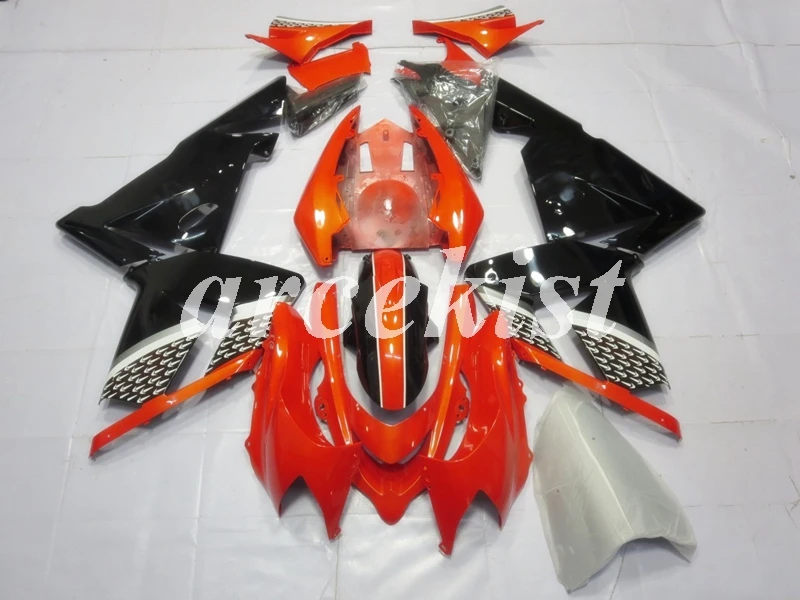ABS мотоцикл Полный обтекатели комплект подходит для Kawasaki Ninja ZX10R 2004 2005 04 05 10R Обтекатель тела набор оранжевый