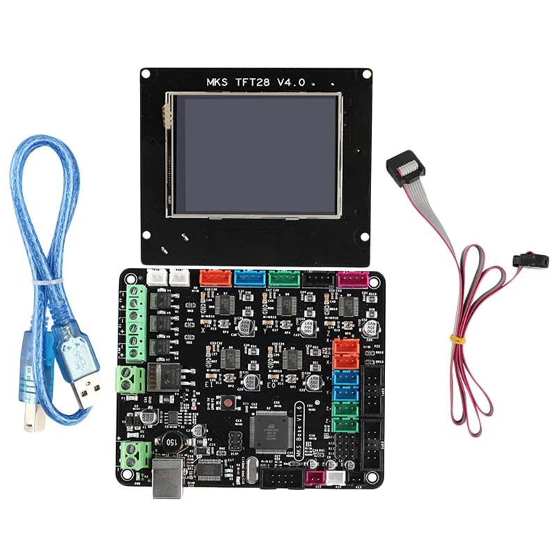 

3D Printer Motherboard Kit Mks Base V1.6+Mks Tft28 Color Contact Screen Mega2560