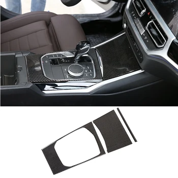 

DHBH-For BMW 3 Series G20 G21 G28 2019 2020 Carbon Fiber Center Console Gear Shift Panel Cover Trim