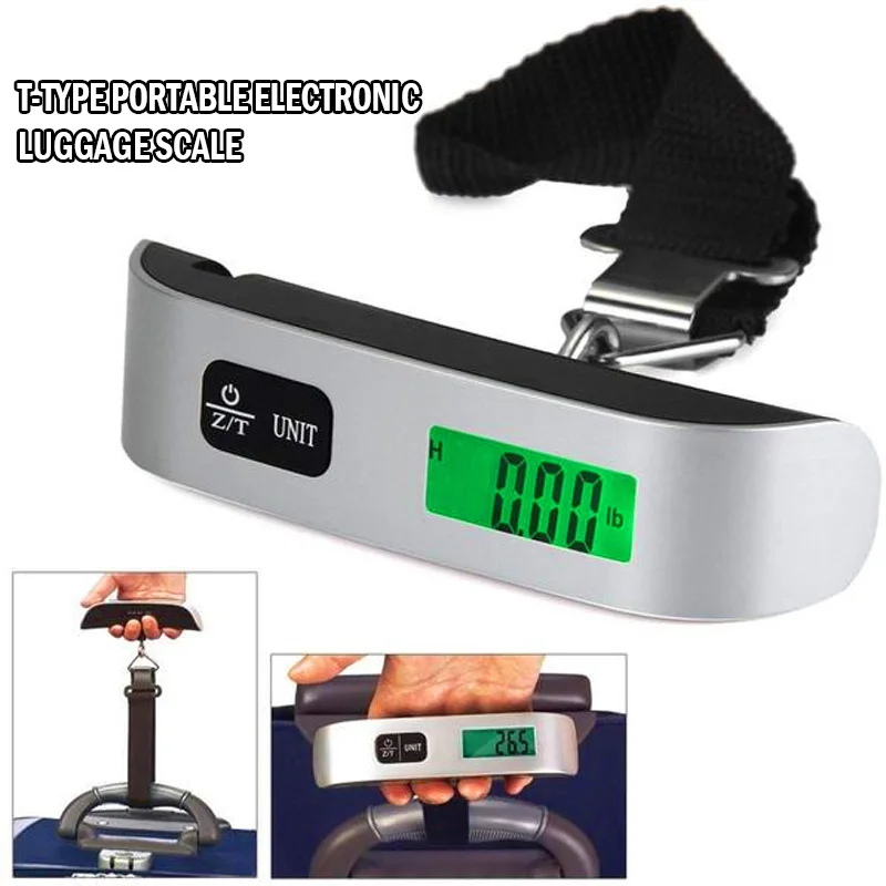 

Luggage Scale 50kg Suitcase Weight Scale Digital Weight Scale Hand-Held LCD Travel Kitchen Accessories Portable Pocket Balance