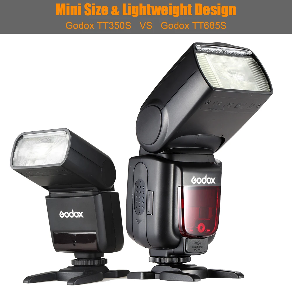 Godox TT350S Мини Портативная Вспышка Speedlite 2,4G Беспроводная Master/Slave 1/8000S HSS ttl вспышка Speedlight для sony A77II A7RII и т. Д