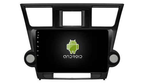 Top Car Multimedia Player 10.1inch IPS Screen Monitor GPS tape recorder Bluetooth Android 9.0 For Toyota Highlander 2012 Auto Audio 1