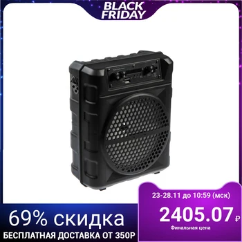 

Portable karaoke system Ritmix SP-810B, 12W, FM, AUX, microSD, USB, BT, Li-Pol 1800 mAh 4861300