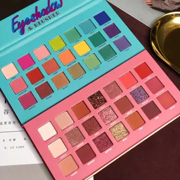 

FEBBLE 21 Colors Matte Eye Shadow Makeup Soft Glitter Shimmering Colors Metallic Eyeshadow Palette Glitter Nude Make Up