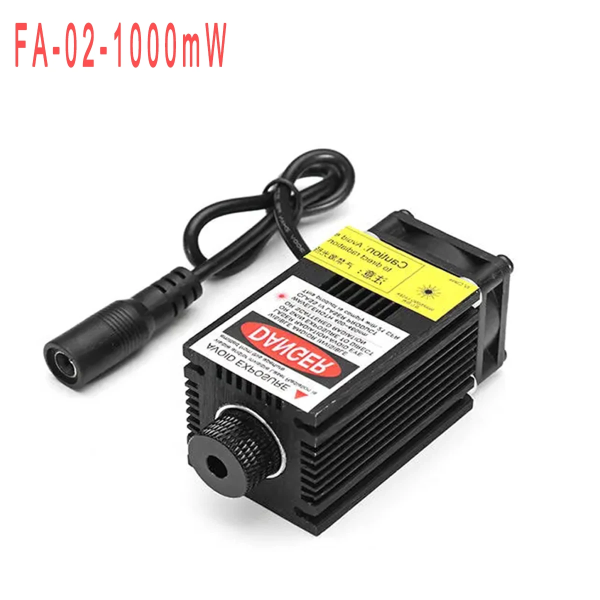 

FA02-1000mW 405nm 1000mW Blue Laser Module DC 12V Heat Sink Cooling Fan DIY Laser Engraver for EleksMaker