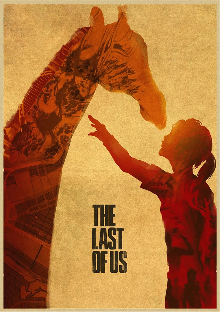  The Last of Us game Home Furnishing decoration Kraft Game Poster Drawing core Wall stickers wall stickers for home