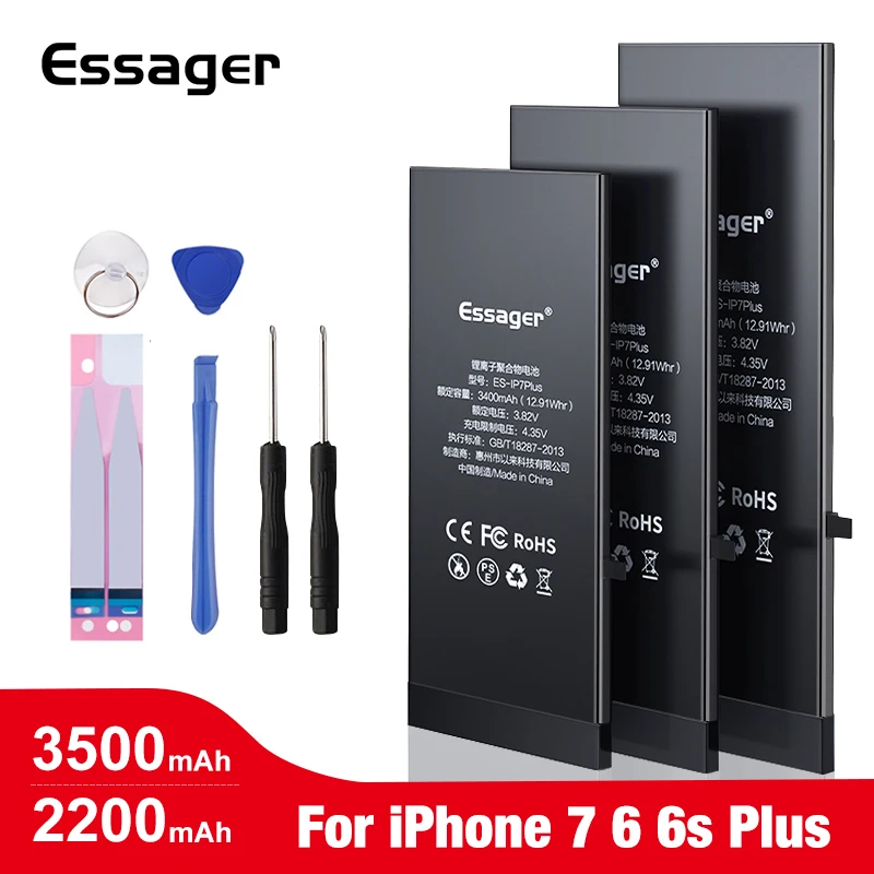 Essager Battery For iPhone 6 S 6s 7 Plus 7plus 6plus Original High Capacity Bateria Replacement Batterie For iPhone6 iPhone7 Essager Battery For iPhone 6 S 6s 7 Plus 7plus 6plus Original High Capacity Bateria Replacement Batterie For iPhone6 iPhone7