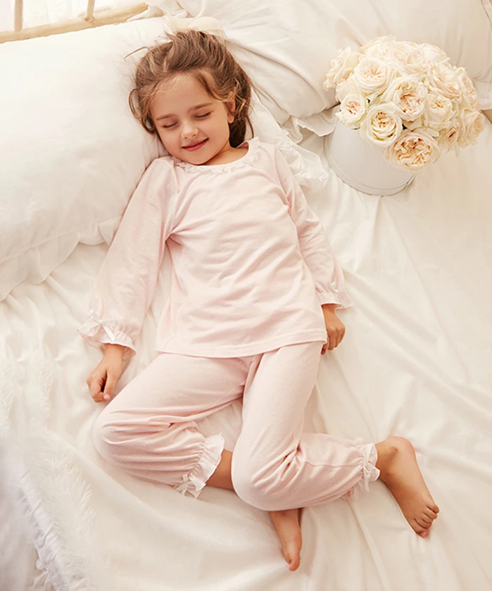 baby girl nightgowns New Children Girl's Candy Colors Pajama Sets.Cute Toddler Kid's Round Neck Pyjamas Set Home Sleepwear Suit.Children’s Clothing Sleepwear & Robes comfortable