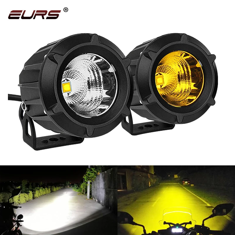 EURS 25W LED motosiklet Led far çalışma ışığı Offroad ışıkları nokta ATV yardımcı Motor sis