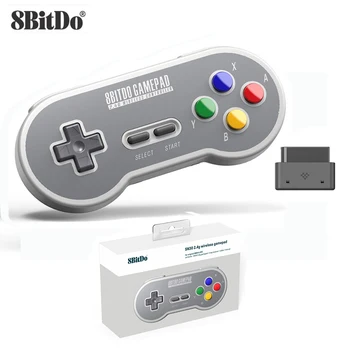 

8BitDo NES SNES Wireless Controller Gamepad SN30 2.4G for Original SNES/S FC (SN Edition) - Super NES Game Pad Game Accessories