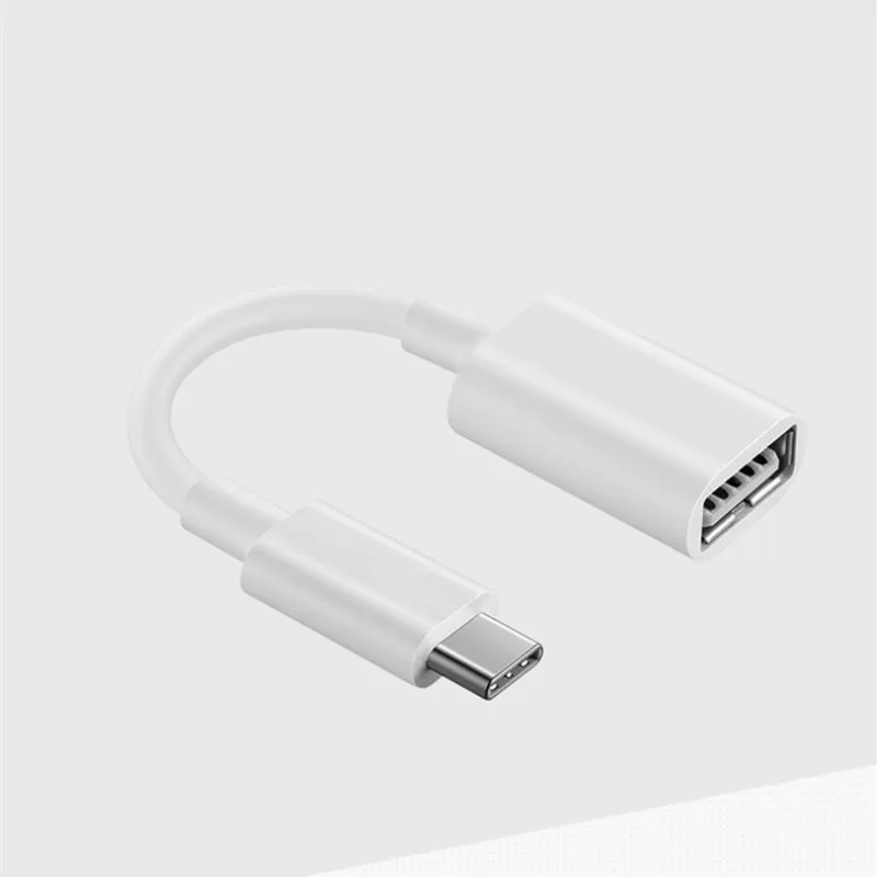 White huawei type C к USB OTG кабель адаптер конвертер для mate 30 Pro P30 Pro mate 20 Pro X XS P20 Pro P10 Plus mate 10 Pro - Цвет: White