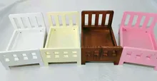 

Baby Bed Photoshot Basket Props Wood Bed Infant Photography Prop Detachable Kid Crib Background Props Baby Furniture Accessories