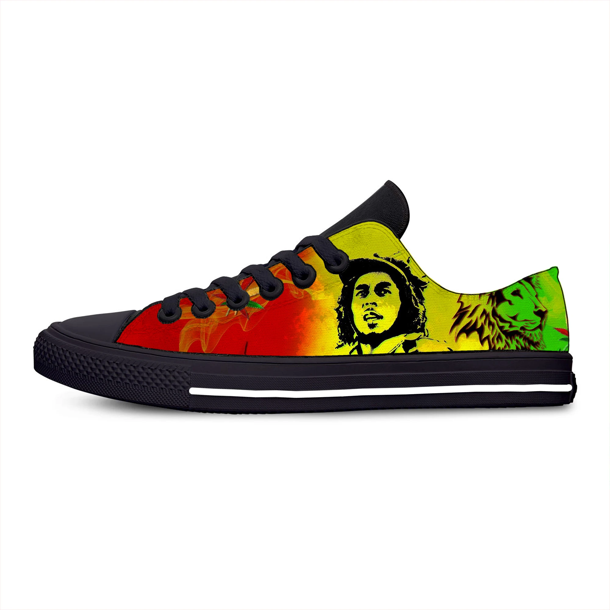Кроссовки для мужчин и женщин Bob Marley повседневная Тканевая обувь с забавным