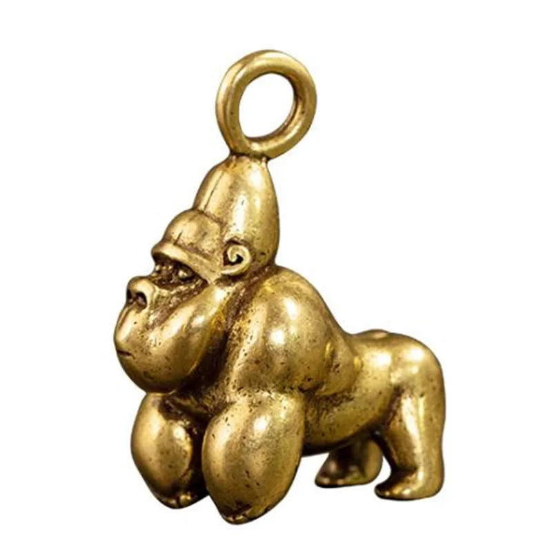 3d-фигурка животного из литого орангутана металлическая скульптура в ретро стиле