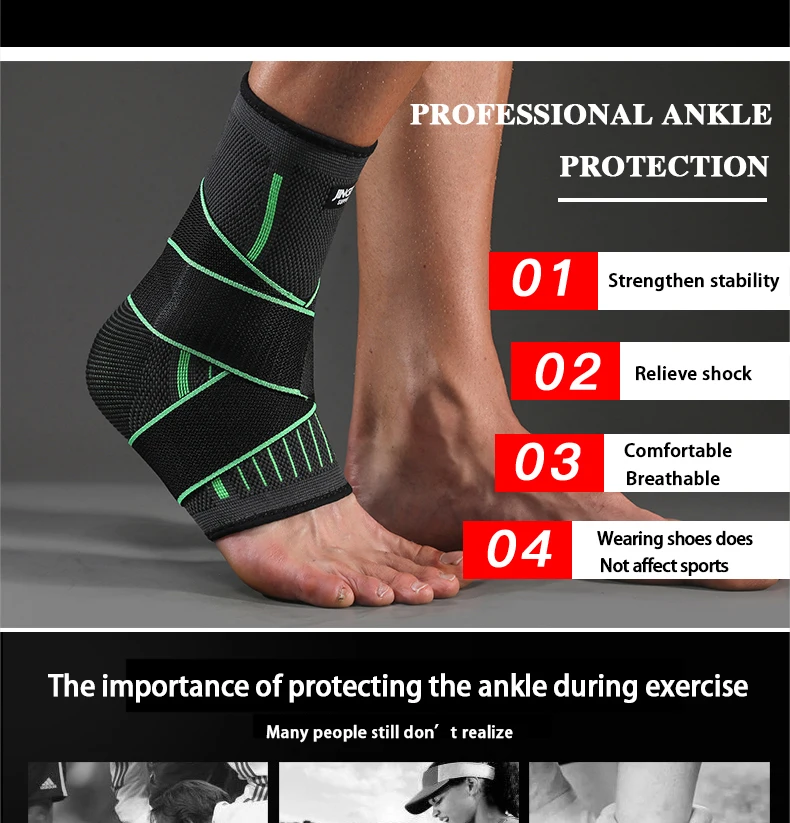 1 PC ฟุตบอลข้อเท้ารั้งสนับสนุนบาสเกตบอลสายรัดป้องกันเข็มขัดป้องกันข้อเท้ากีฬาข้อเท้าอุปกรณ์ชาย