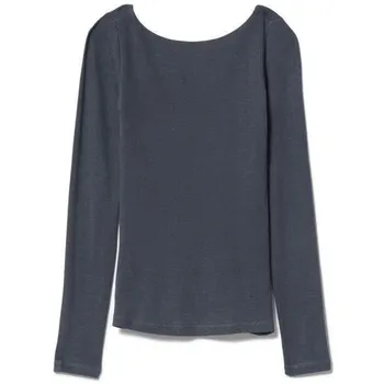 

Spring Knitwear Women Solid Color Sweater O Neck Long Sleeve Thin Knitted Pullover Top