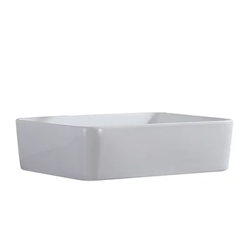 

Ceramic Basin Above Counter Basin Beveled Rectangle White