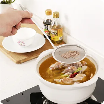 

A-Level Kitchen Stainless Steel Wire Fine Mesh Oil Strainer Flour Colander Sifter Sieve