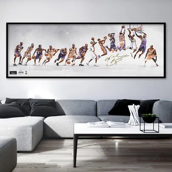 

Kobe Mark Poster Home Decorative Painting the Living Room Study Paintings NBA Basketball Star canvas art Poster