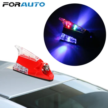 

FORAUTO Wind Power LED Light Shark Fin Antenna Warning Flash Lamp Atmosphere Light Exterior Accessories Car-styling