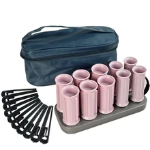 10 шт./компл. волос бигуди электрическая трубка с подогревом ролик вьющиеся волосы для укладки волос палочки массажный ролик из ЭВА папильотки и аксессуары