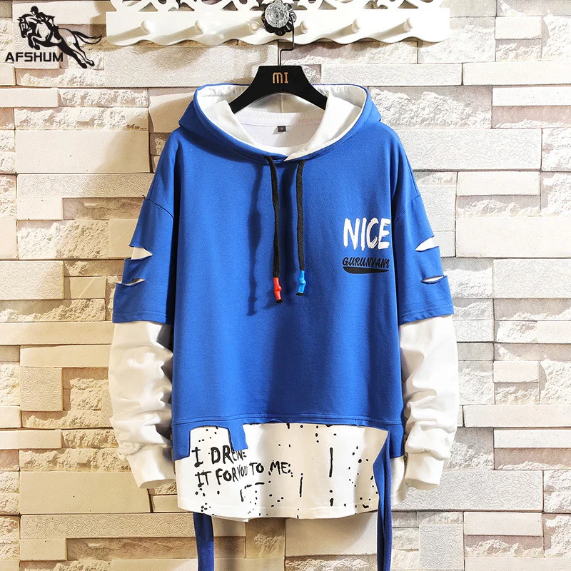 

Spring autumn men hoodies sweatshirts men solid fleece streetwear hooded mens casual hooded Hip Hop sweatshirt size M-5XL W19161