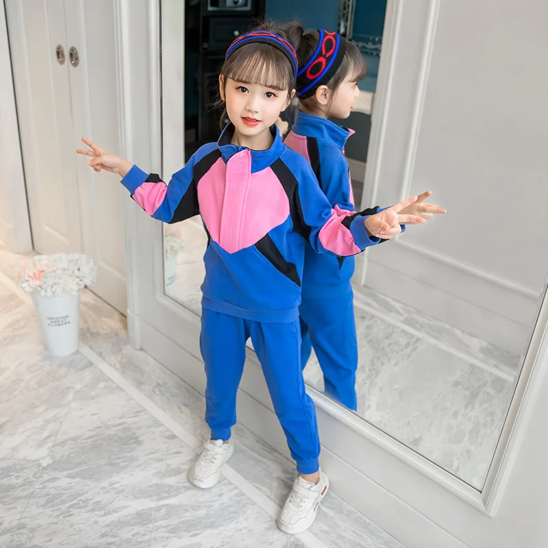 

2019 Spring GIRL'S Suit Children Korean-style Mixed Colors Joint Casual Big Boy Korean-style Two-Piece Set